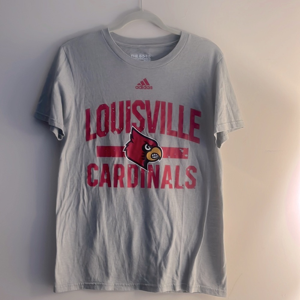 Adidas Louisville Cardinals The Go-To Performance Tee Men’s Size Small